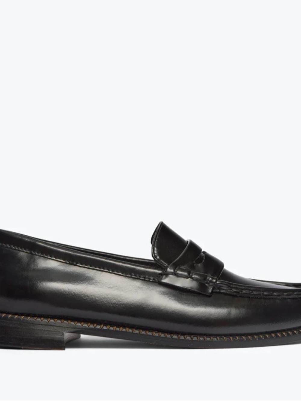 Freda Salvador Black Leather Penny Loafers